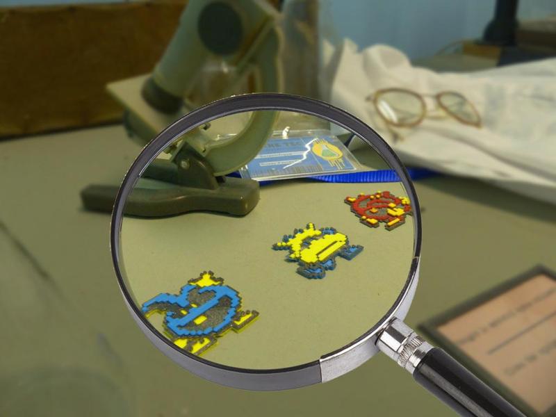 Dr Mario virus 8 bits sprite (multilayer)