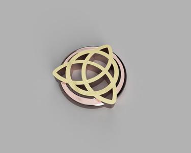 Triskelion - celtic keychain- pendant