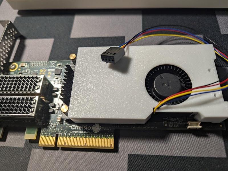 Chelsio T520 NIC blower adapter