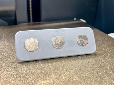 45 x 125 mm puck for 3 x 20x3mm magnets
