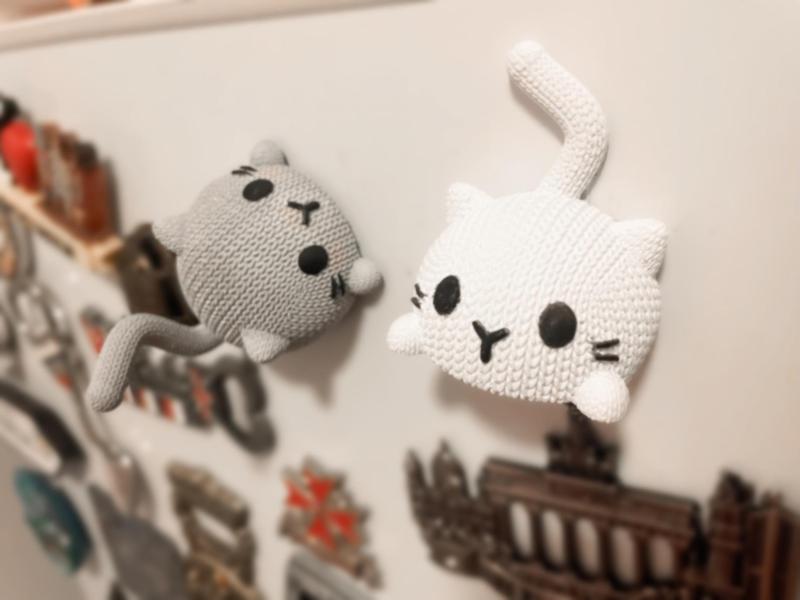 Knitted Cat - Magnetic version