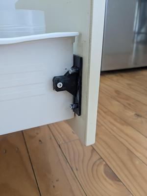 Drawer Front Fixing Mounting Bracket - Generic