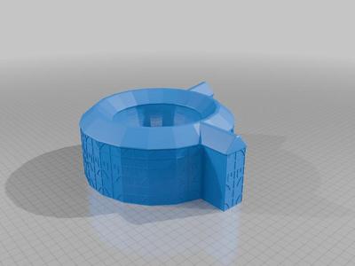Globe Theatre pet food bowl