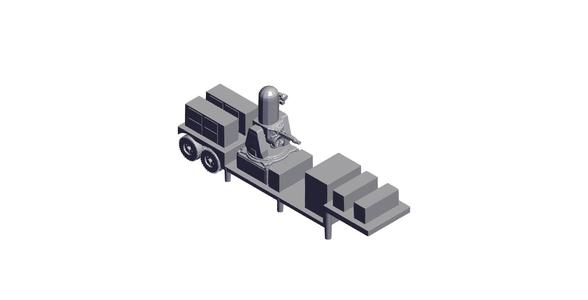 1/48 Scale Centurion C-RAM on Trailer.stl