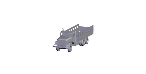 1/72 Scale M928 5 Xtra Long Wheelbase Cargo Truck.stl
