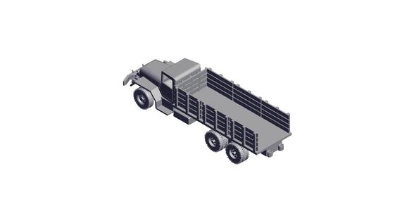 1/72 Scale M328 Bridge Transporting Stake Truck.stl