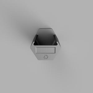 FrogStorage Bestagon - Nuts Single Compartment 75mm.stl