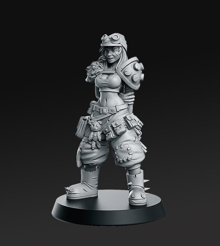 Junkgirl - From Wasteland - 32mm - DnD -