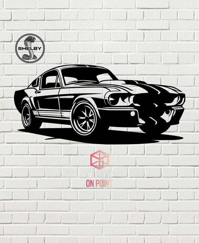 SHELBY MUSTANG VINTAGE - 2D WALL ART #2