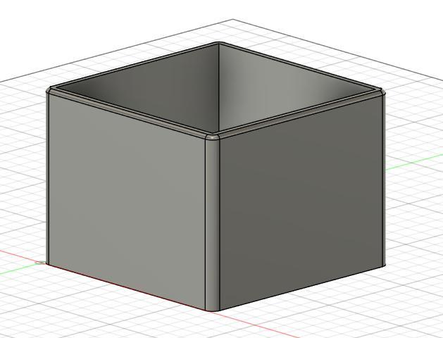 Square 120mm x120mm planter