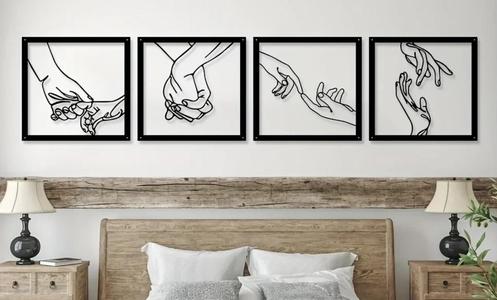 Wall art hands set