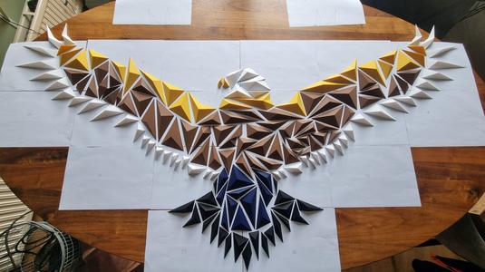 eagle 3d wall art