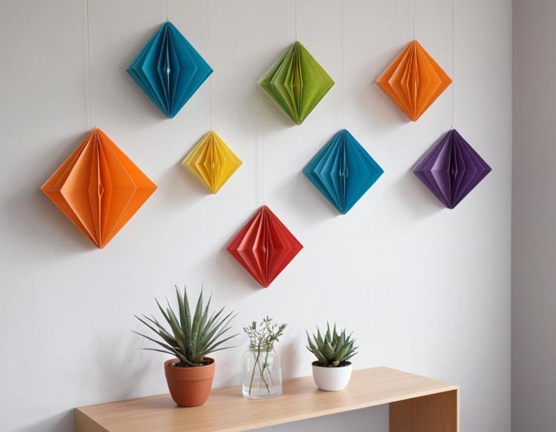 Eye-Catching Origami Wall Art - Geometric Décor Piece