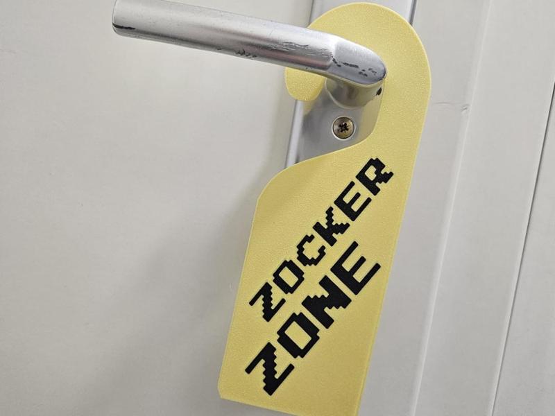 Gamer Zone Door Sign Door Hanger