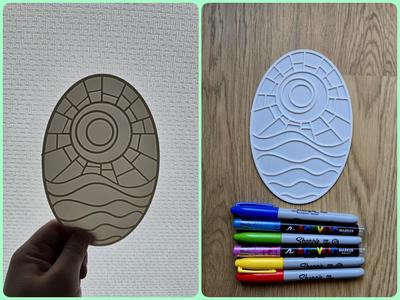 Sea Sunset Stained Glass Diy Panel Color No Ams