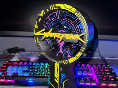 Cyberpunk headphone stand