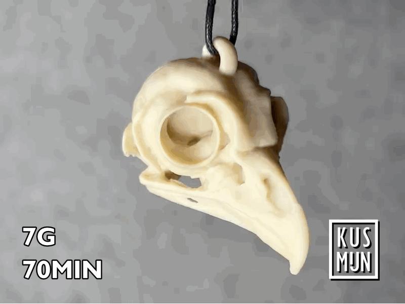 Owl Skull pendant / keychain