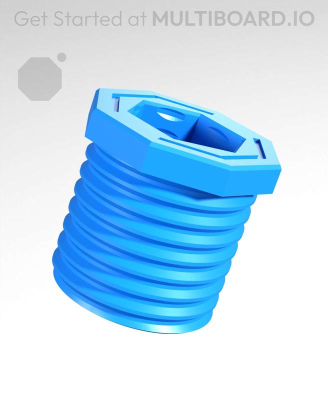 20 mm Big Thread, Flat Head, Honeycomb Hole, Bolt