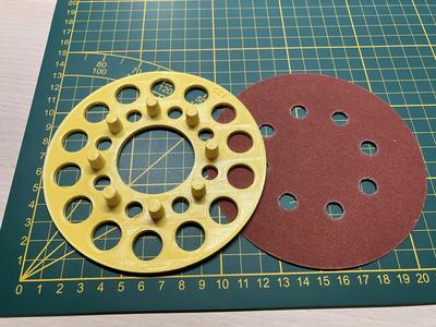 Orbital sander disk applicator