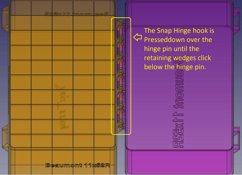 7mm RUM, Double Snap Latch, Snap Hinge Modular Ammo Box