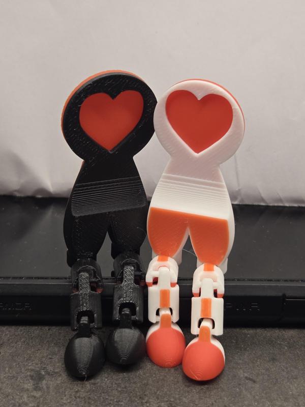 Valentine Euro Coin - Einkaufswagenchip- Walentynkowy przegubowy Chip Zlote