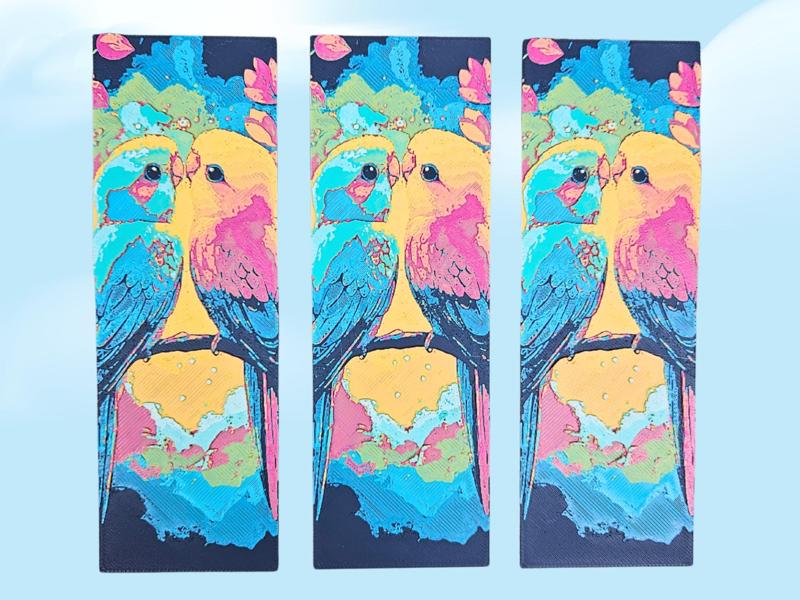 Lovebirds Bookmark