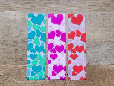 Valentine's day Heart Bookmark - No AMS/MMU needed