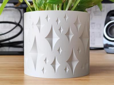 Christmas star night Plant pot Planter - Vase mode