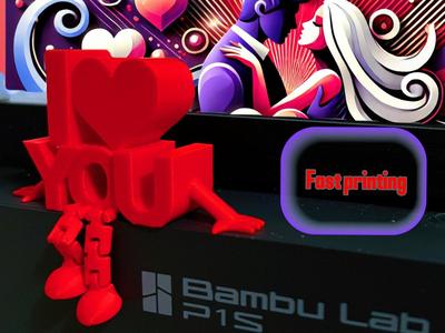 I love you with flexible legs - articulated