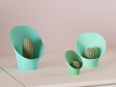 succulent planter. cute cactus plantpot
