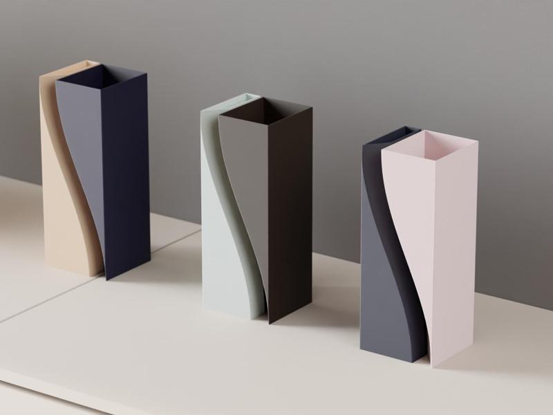 Modern Vase. Two part Sweeping Sculpture