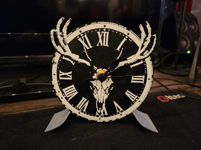 Deer Skull Clock Kit 011