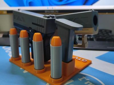 GTV Disc Launcher Gun Rack/Display Stand + Bullet Storage Disc