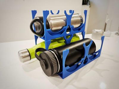 Stacking Bottle Holder - Fastest Print!