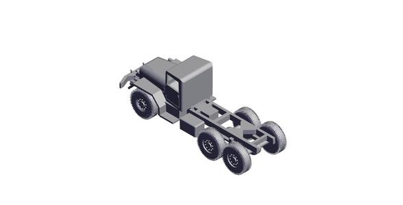 1/87 Scale M57 5 ton 6x6 Chassis.stl