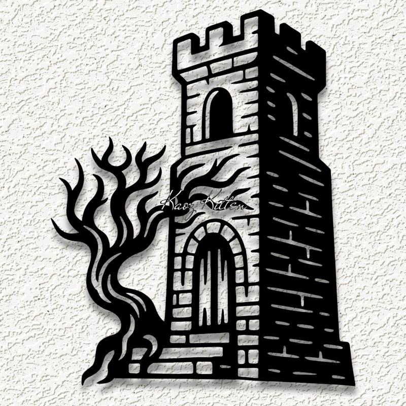 haunted rook chess wall art home decor