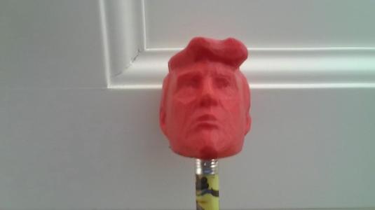 Low-Poly Donald Trump Pencil Topper