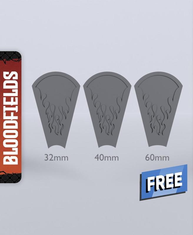 Artillery Templates - With Free Dragon  - 5e DnD Inspired for RPG and Wargamers