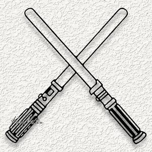 Star Wars Light Sabers wall art home decor