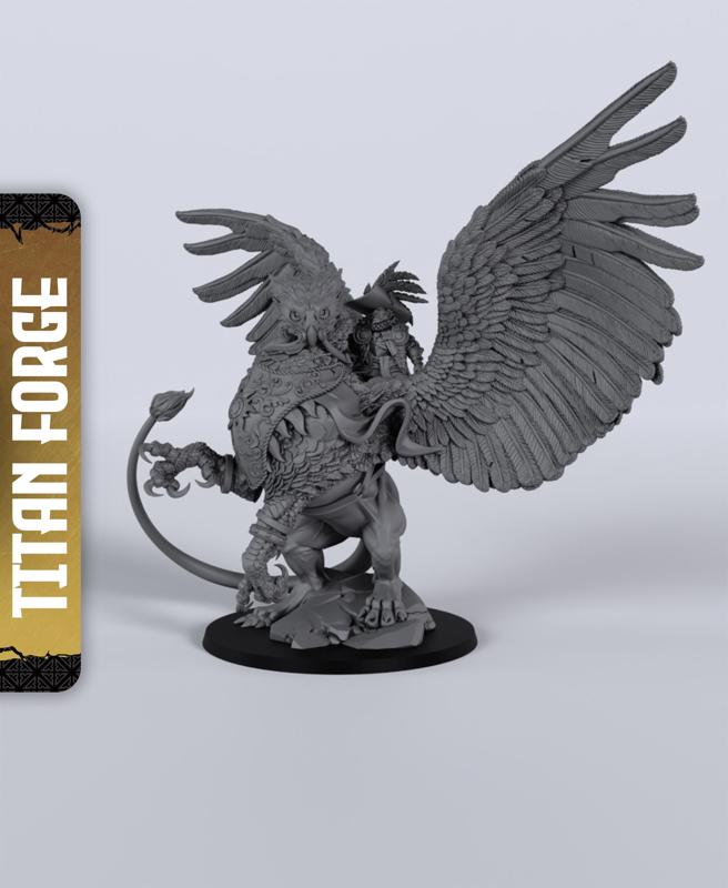 Crusade Gryphon - With Free Dragon Warhammer - 5e DnD Inspired for RPG and Wargamers