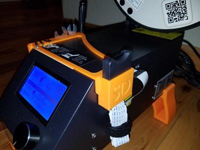 Creality CR-10 tool holder with SD Card adapter holster