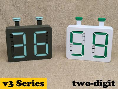 7 Segment Counter Body, v3.0, Two-Digit   