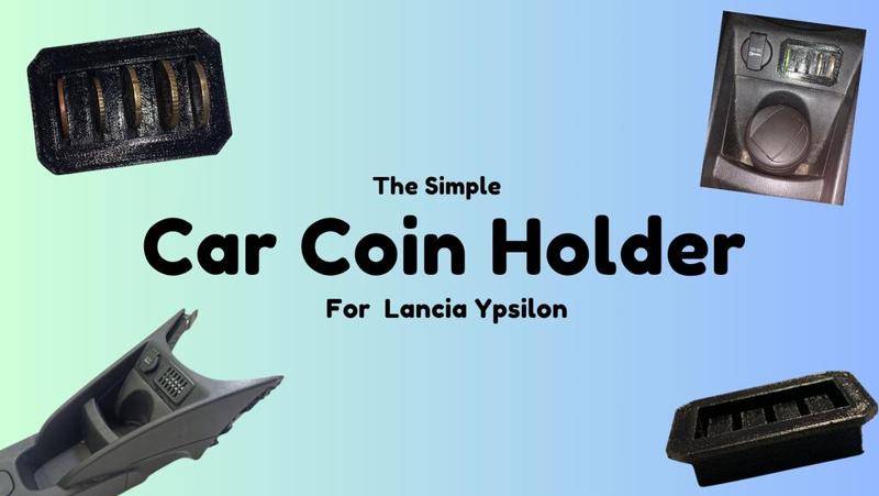 Car Coin Holder: Lancia Ypsilon 1.3 MJT 2017 Silver