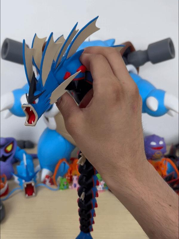 Articulated Mega Gyarados - Pokemon (3MF included)