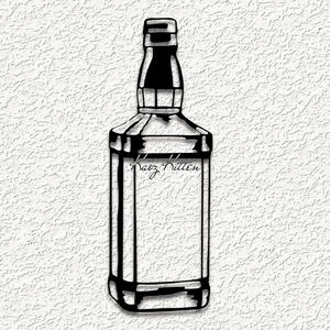 WHISKEY BOTTLE WALL ART HOME DECOR