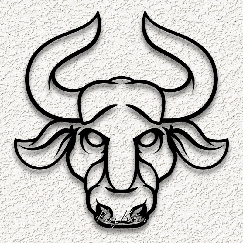 zodiac taurus wall art astrological home decor