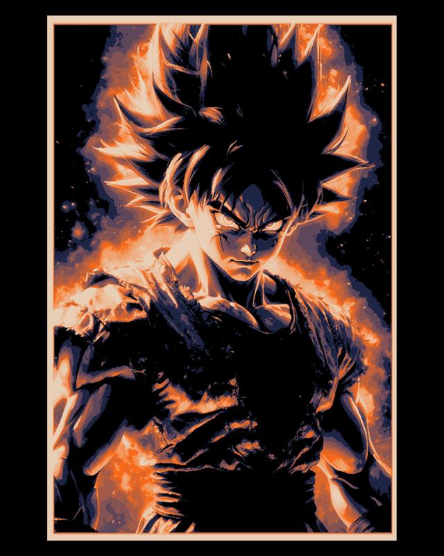Fan art of Son Goku from Dragon ball Z - Wall art