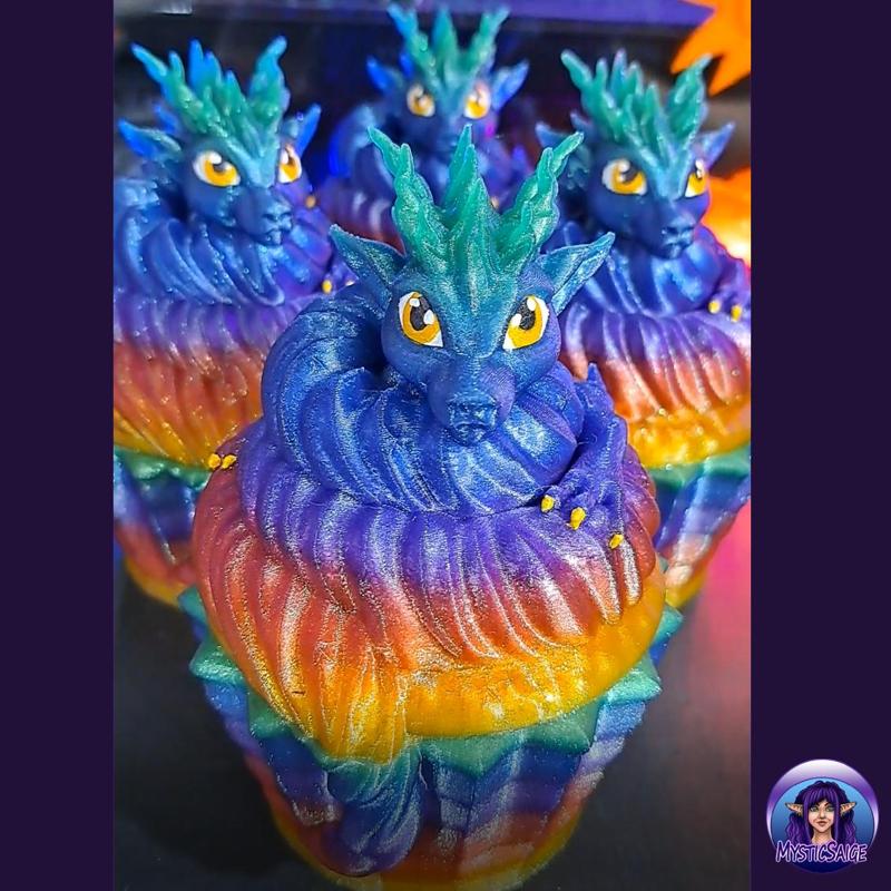 Cupcake Dragon - Piggy Bank - No Supports Needed!