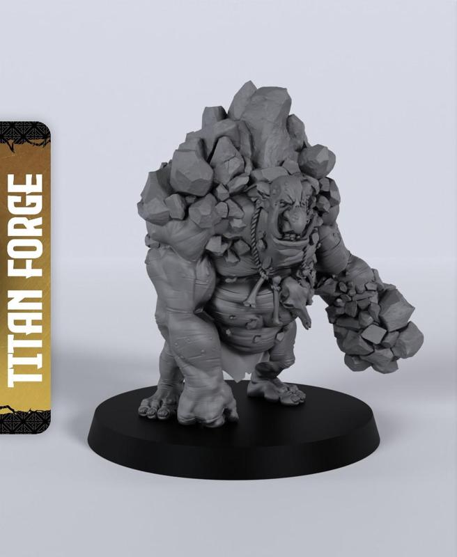 Stone Trolls - With Free Dragon  - 5e DnD Inspired for RPG and Wargamers