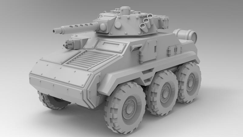 Lunar Auxilia Gecko Scout Car - Presupported